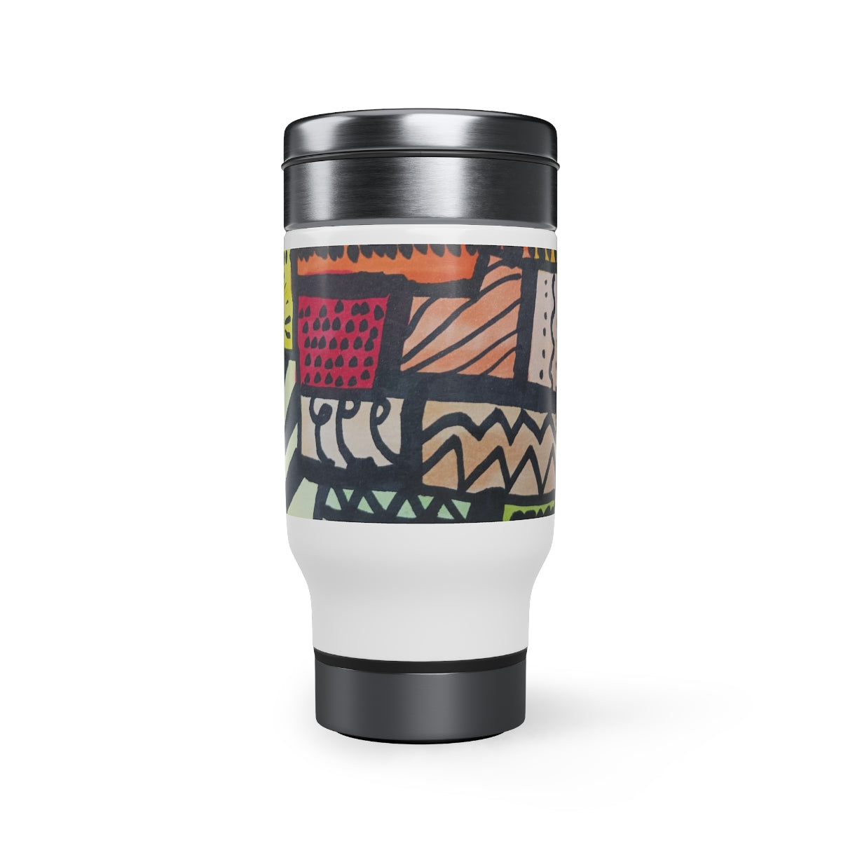 Stainless Steel Travel Mug with Handle, 14oz