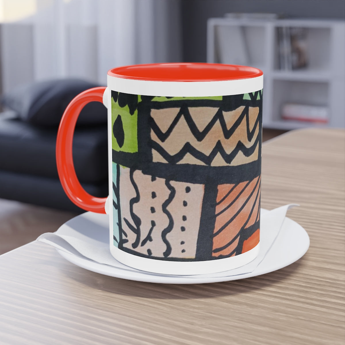 Two-Tone Coffee Mug, 11oz