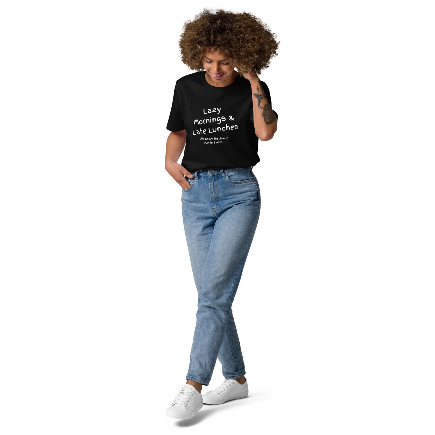 Puerto Banus Lazy Days Unisex cotton t-shirt