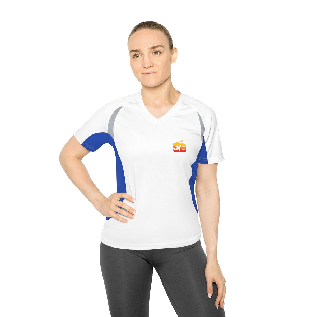 Malaga Radio Women's V-Neck Running Shirt