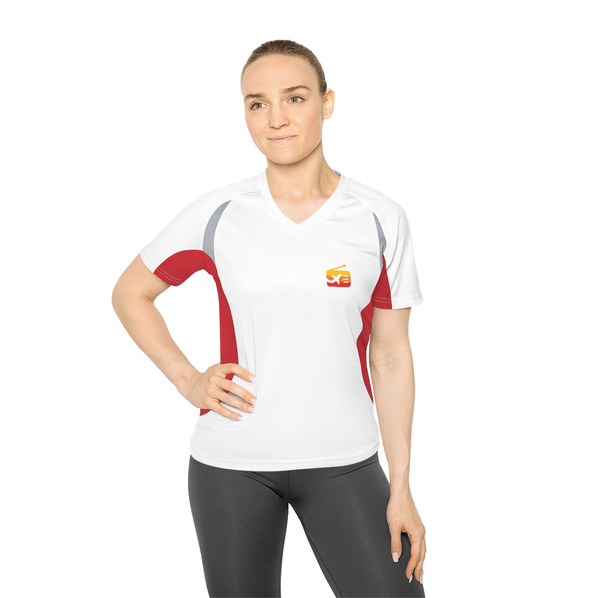 Malaga Radio Women's V-Neck Running Shirt
