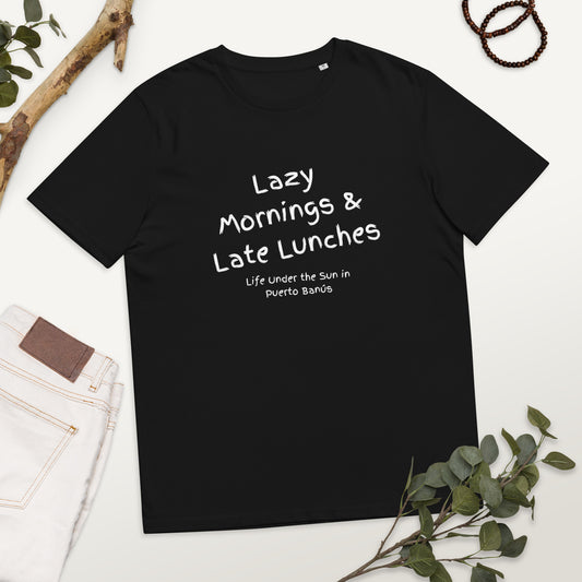 Puerto Banus Lazy Days Unisex cotton t-shirt