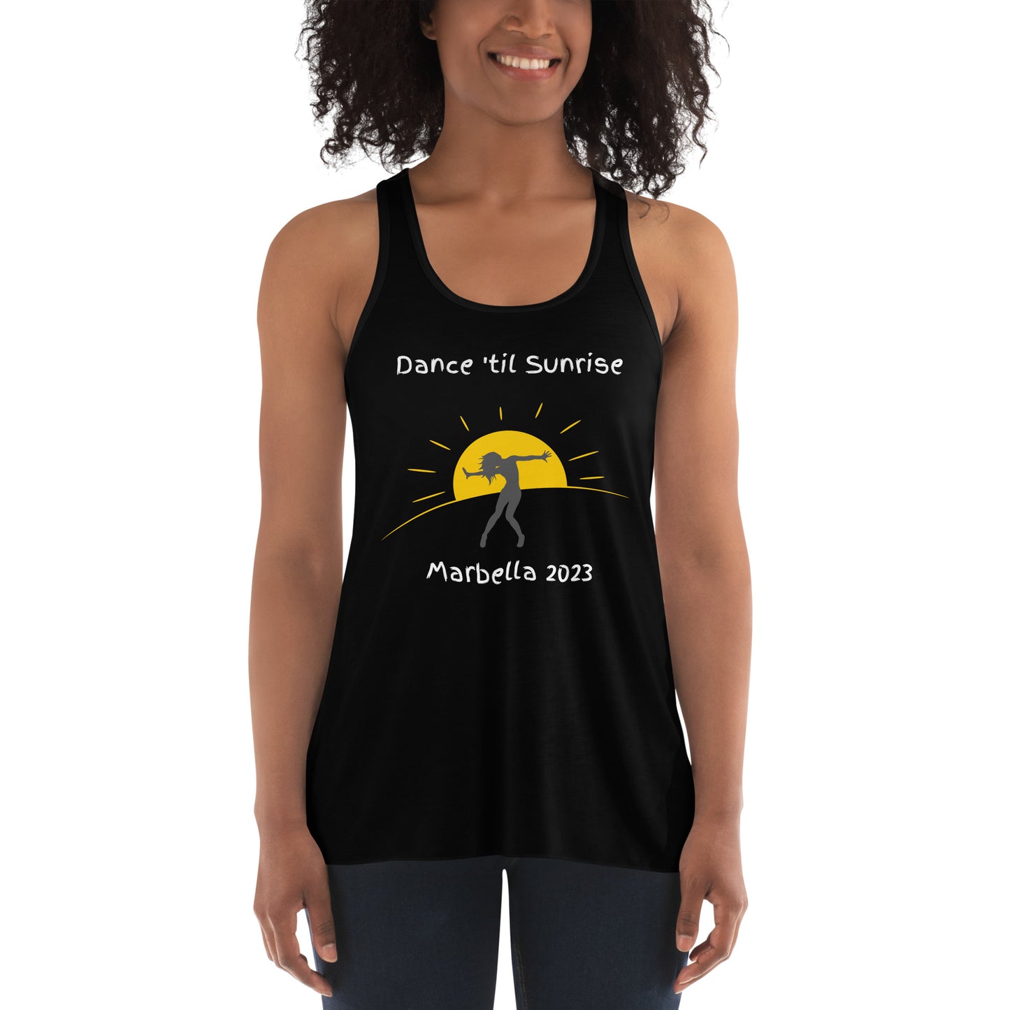 Marbella Sunrise 2023 Women's Flowy Racerback